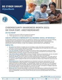 Cybersecurity Awareness Month 2021 - Approaching Cybersecurity Tip Sheet_Page_1