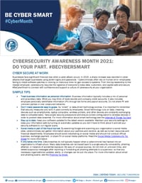 Cybersecurity Awareness Month 2021 - Cyber Secure at Work Tip Sheet_Page_1