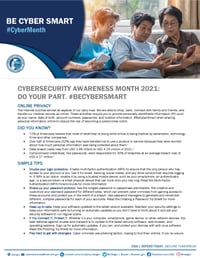 Cybersecurity Awareness Month 2021 - Online Privacy Tip Sheet_Page_1